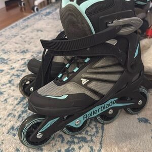 Rollerblade Zetrablade Women's Adult Fitness Inline Skates Size 8 Like NEW
